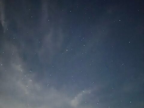 海と星空